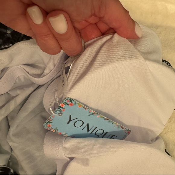 NWT Yonique Blouson Tankini loose fit two piece. Size large. - Picture 10 of 13